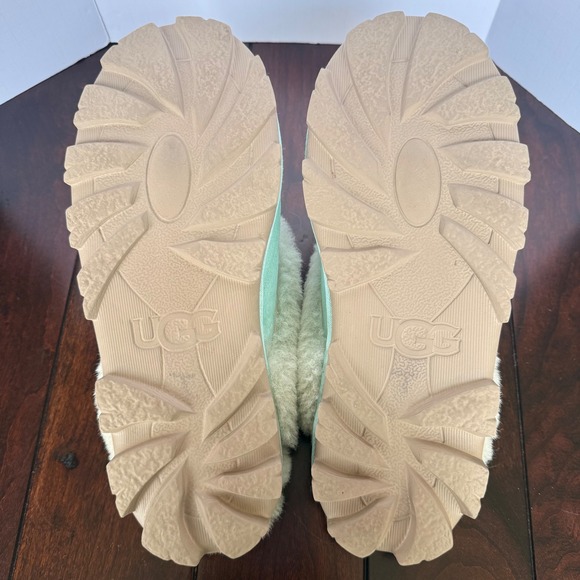 UGG Coquette Mint Green Suede Sheepskin Slippers Womens 9 G1WDQ84CNFJ - Picture 6 of 13